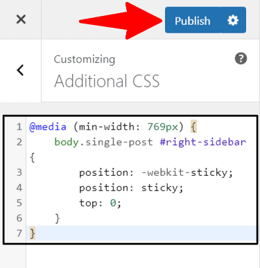 CSS-code-for-sticky-sidebar