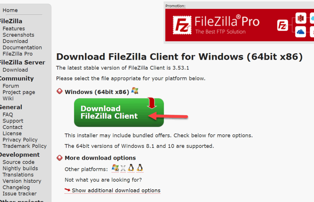 How to get url from filezilla download citrix skype for business