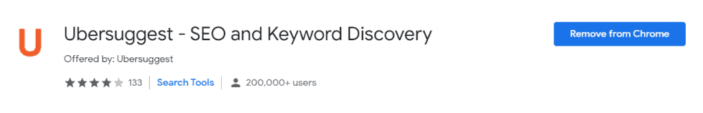 ubersuggest chrome extension for keyword research