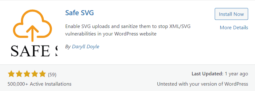 Safe SVG WordPress Plugin