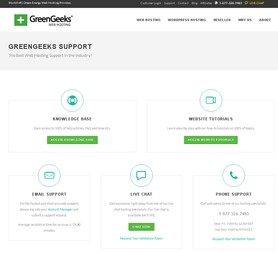 GreenGeeks Support