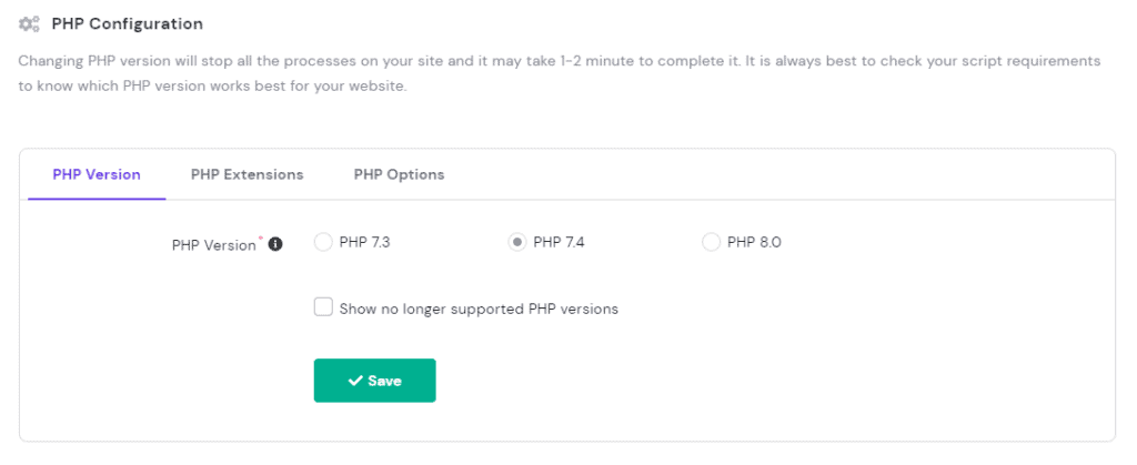 PHP-versions-in-Hostinger