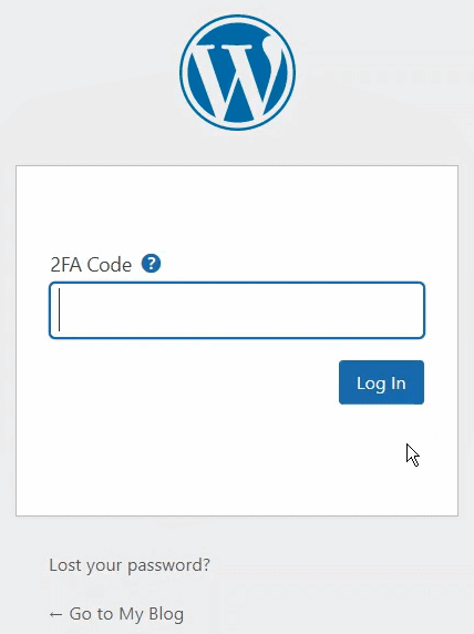 two-step verification at login in wordpress