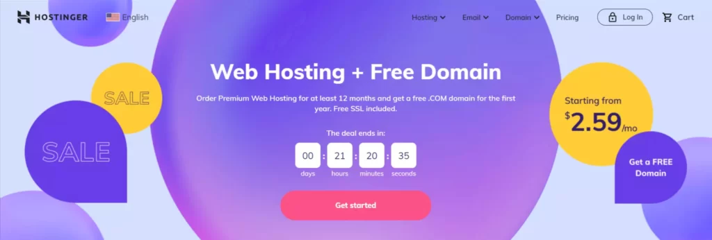 hostinger hosting for website
