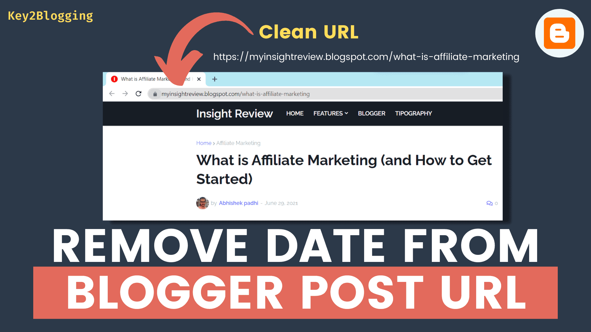 Remove Date From Blogger Post URL