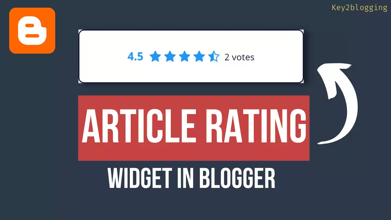 Article Rating widget in Blogger with schema markup
