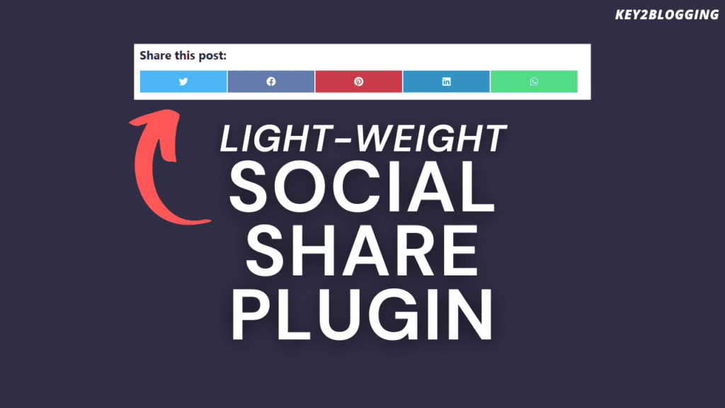 How to Add Light-weight social share buttons in WordPress