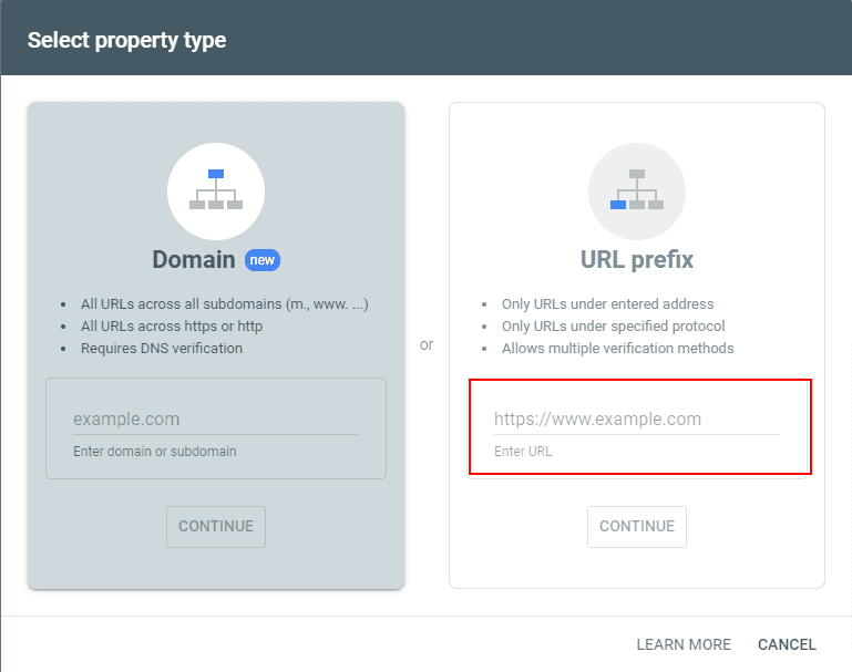 How to verify Blogger in search console