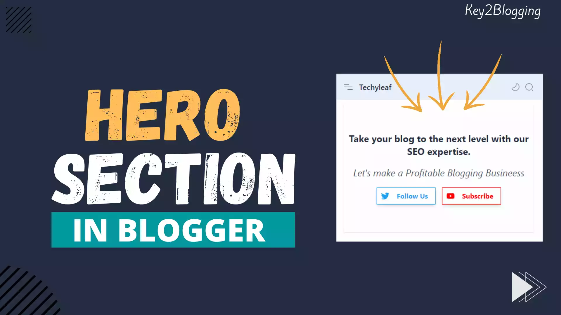 How to add a Hero section in Blogger
