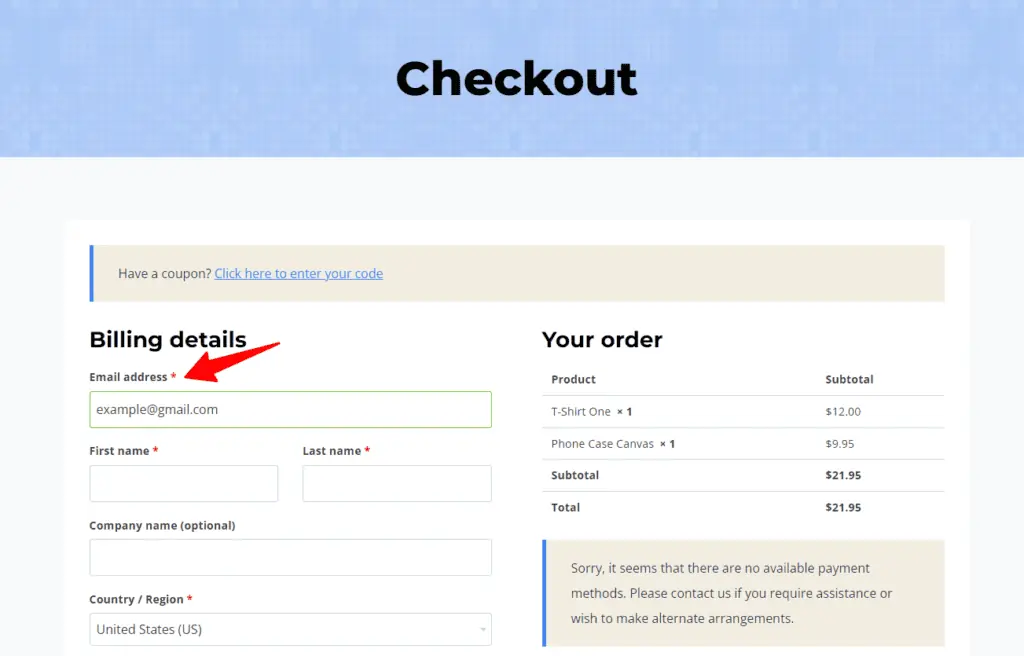 Move the Billing Email to the Top of the WooCommerce Checkout Page