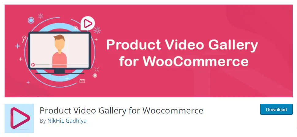 Product Video Gallery for Woocommerce plugin
