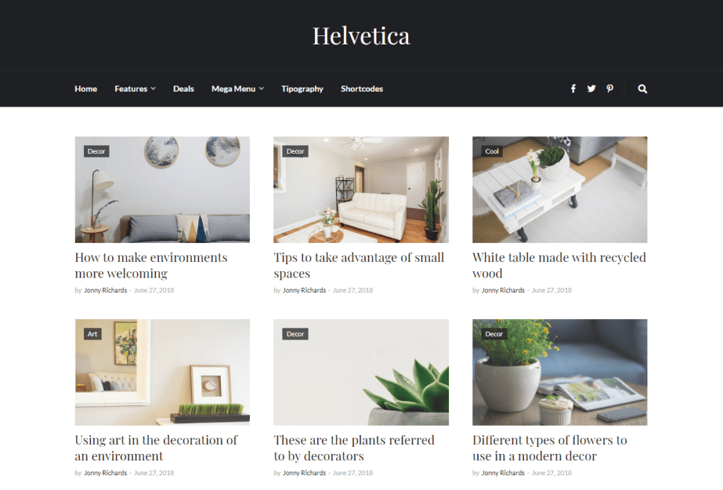 Helvetica - Blogger Template