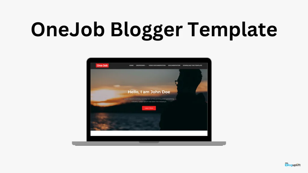 OneJob Blogger Template