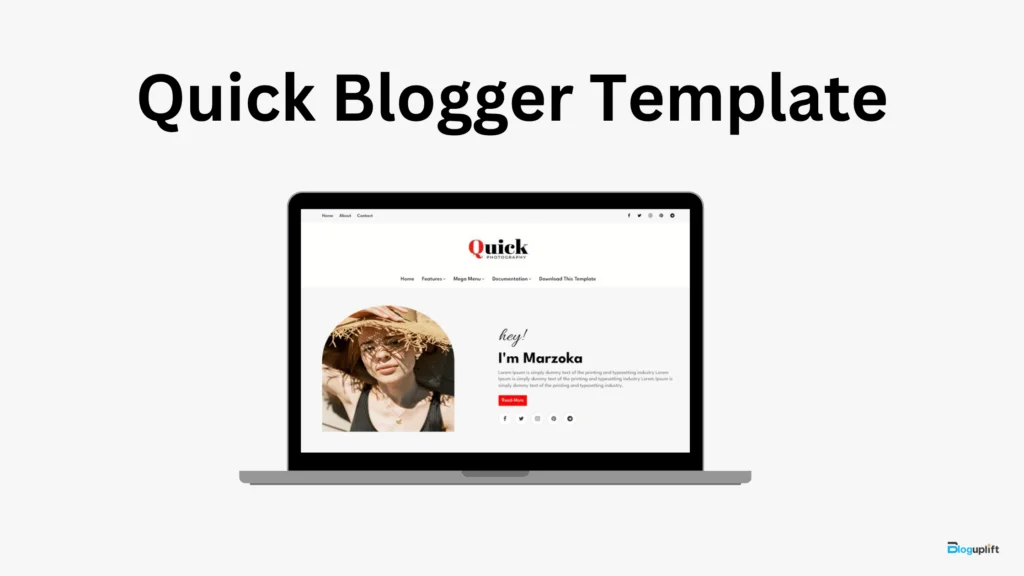 Quick Blogger Template