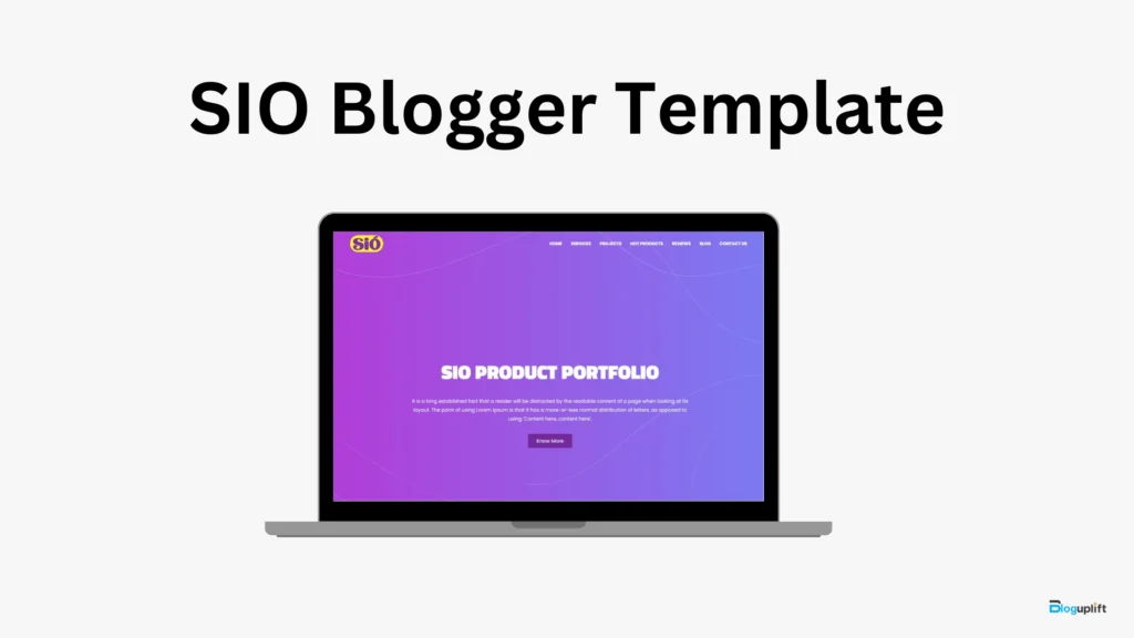 Blogger Portfolio Template (20+ Collection)