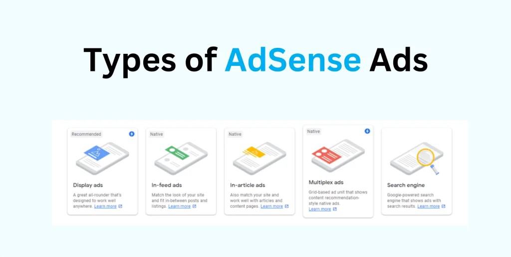 Types of Adsense Ads