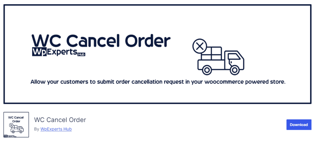 WC Cancel Order plugin for woocommerce