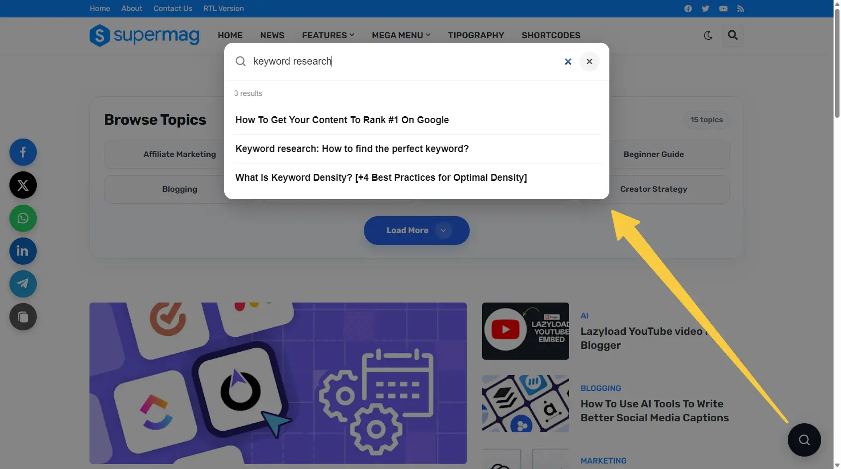 Live-Search-Button-in-Blogger-Demo