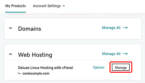 Hosting Plan manage godaddy